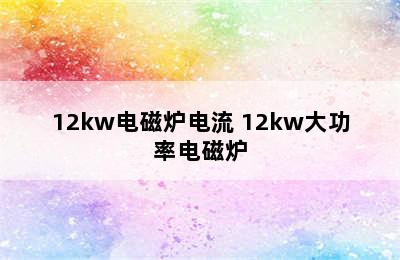 12kw电磁炉电流 12kw大功率电磁炉